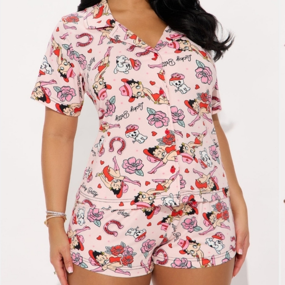 Betty Boop Cowgirl Pajama Set